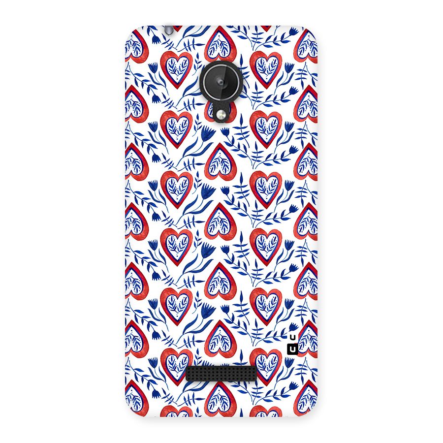 Wrapping Hearts Pattern Back Case for Micromax Canvas Spark Q380
