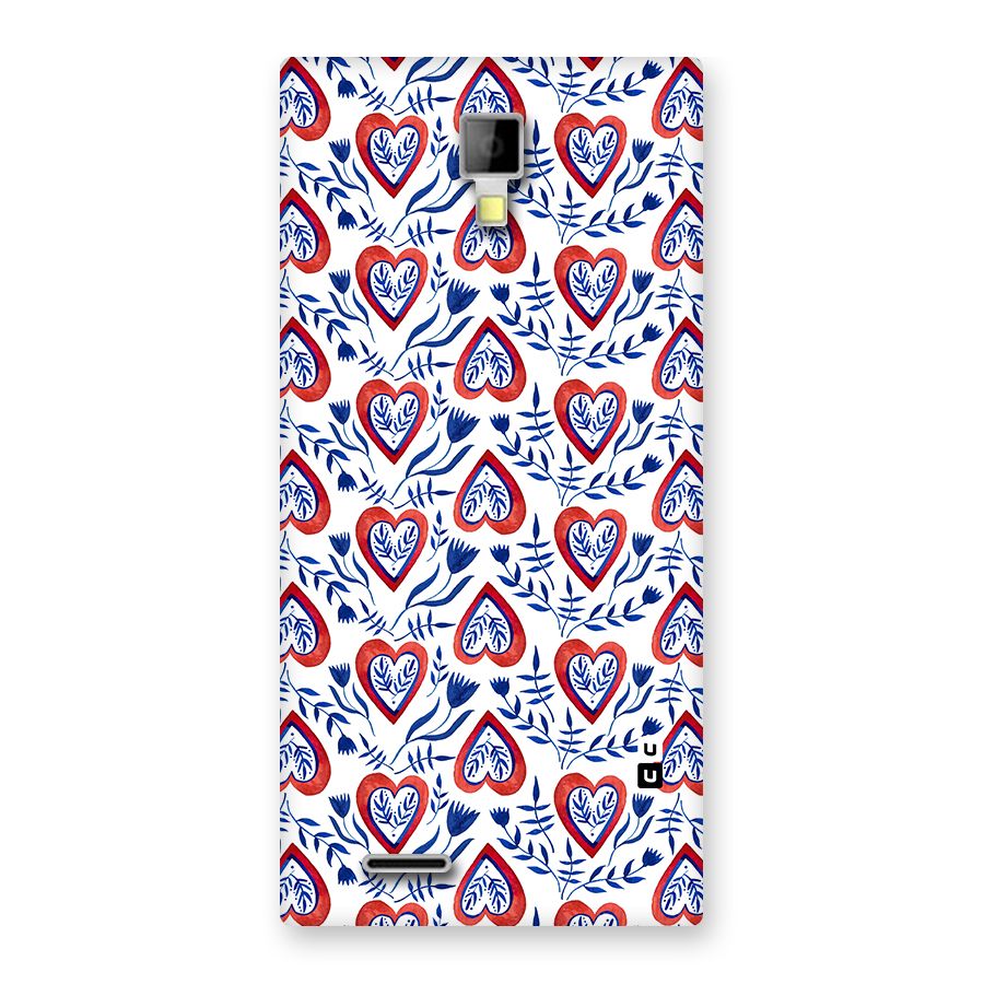 Wrapping Hearts Pattern Back Case for Micromax Canvas Xpress A99