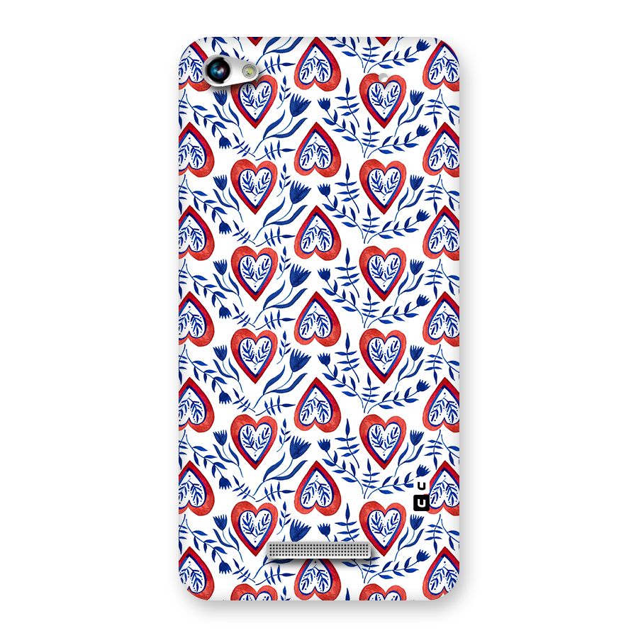 Wrapping Hearts Pattern Back Case for Micromax Hue 2