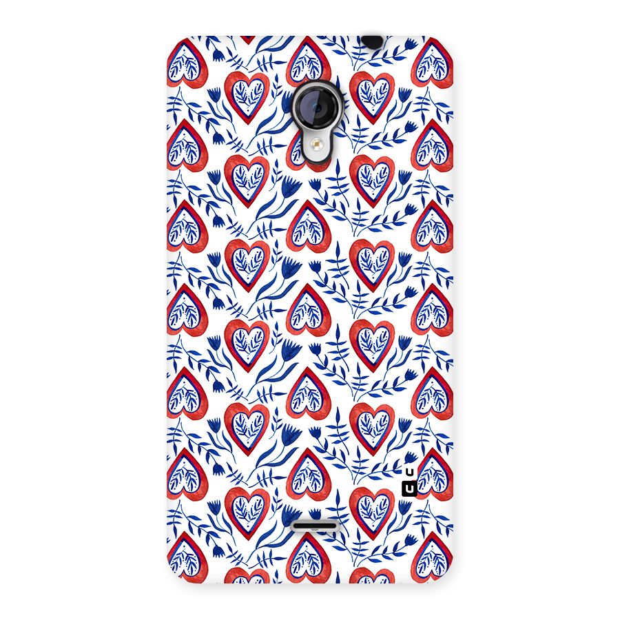 Wrapping Hearts Pattern Back Case for Micromax Unite 2 A106