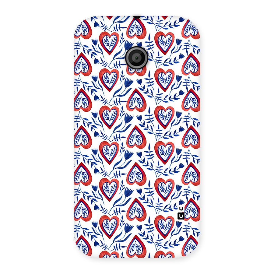 Wrapping Hearts Pattern Back Case for Moto E