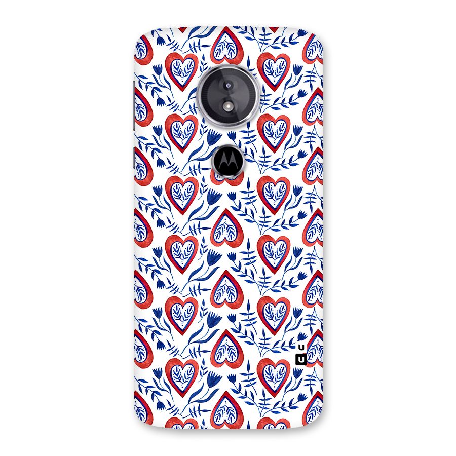 Wrapping Hearts Pattern Back Case for Moto E5