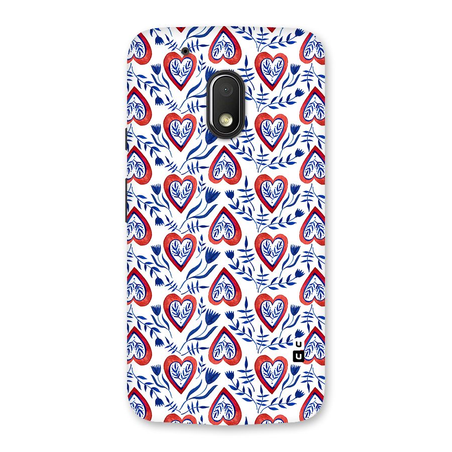 Wrapping Hearts Pattern Back Case for Moto G4 Play