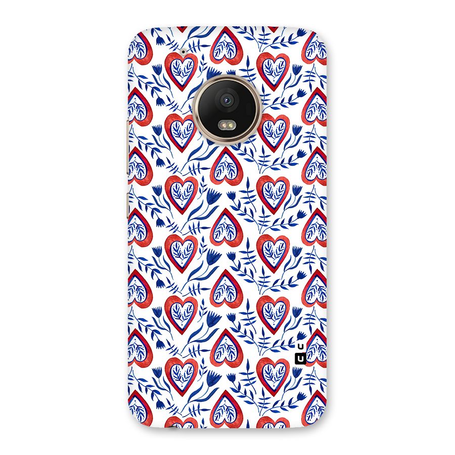 Wrapping Hearts Pattern Back Case for Moto G5 Plus