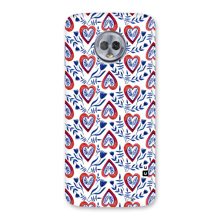 Wrapping Hearts Pattern Back Case for Moto G6 Plus