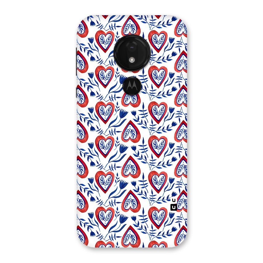 Wrapping Hearts Pattern Back Case for Moto G7 Power