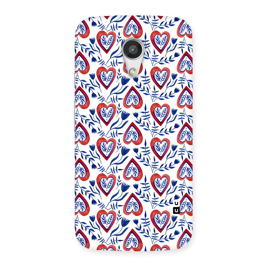 Wrapping Hearts Pattern Back Case for Moto G 2nd Gen