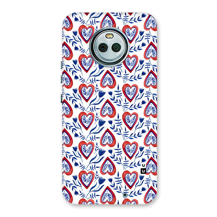 Wrapping Hearts Pattern Back Case for Moto X4