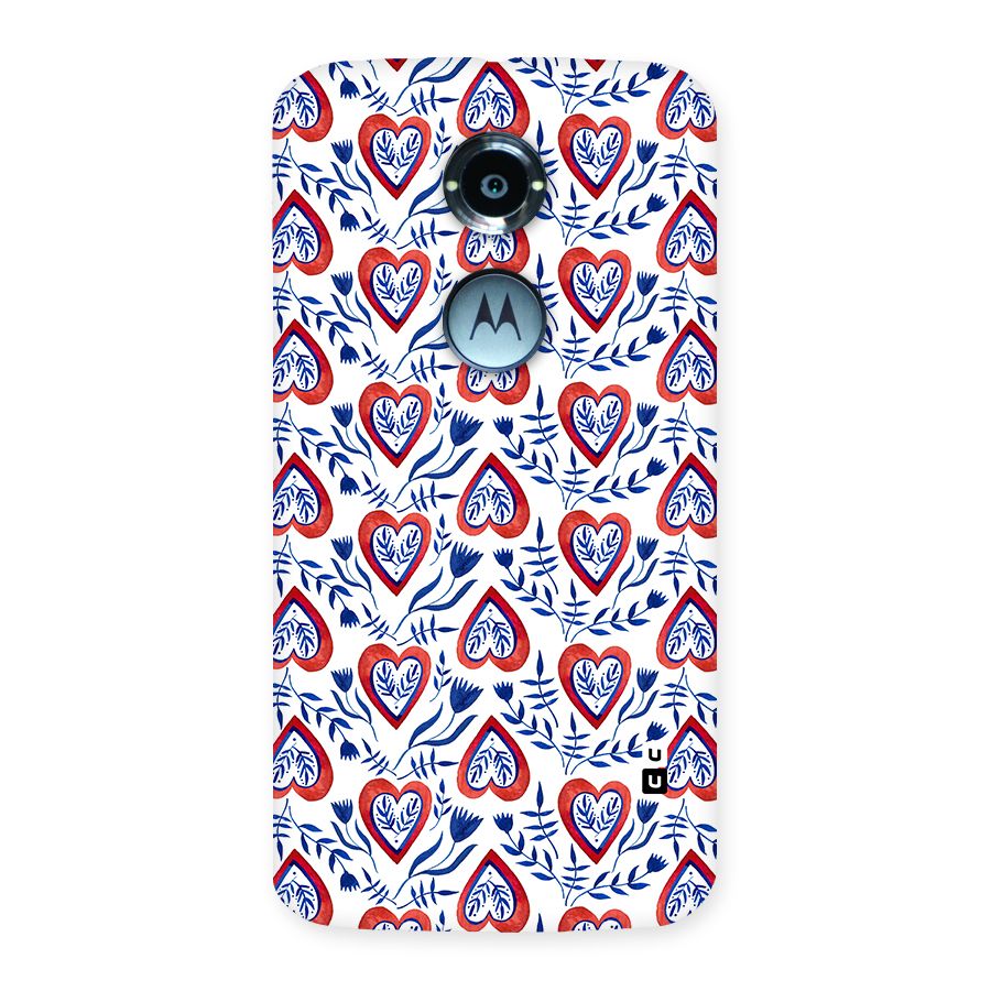 Wrapping Hearts Pattern Back Case for Moto X 2nd Gen