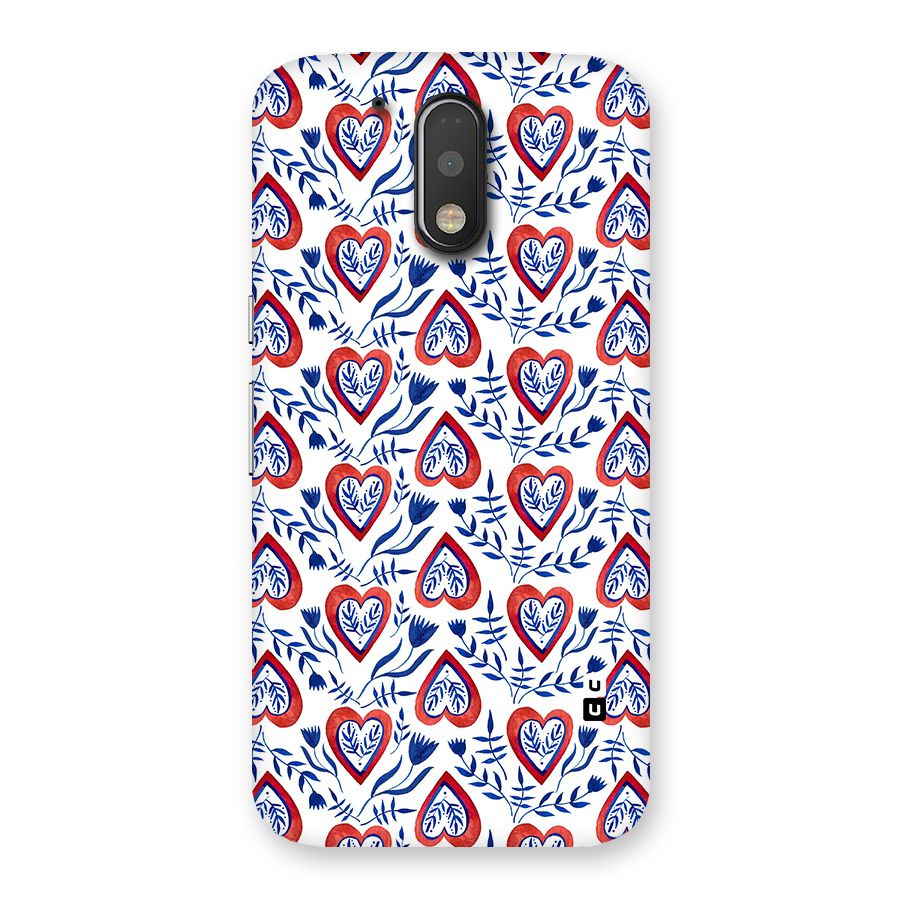 Wrapping Hearts Pattern Back Case for Motorola Moto G4
