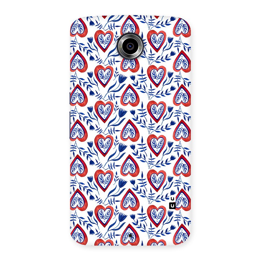Wrapping Hearts Pattern Back Case for Nexsus 6