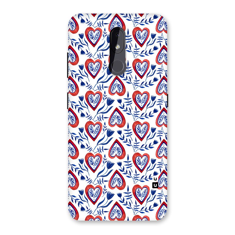 Wrapping Hearts Pattern Back Case for Nokia 3.2