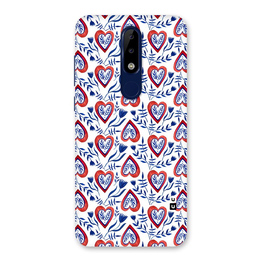 Wrapping Hearts Pattern Back Case for Nokia 5.1 Plus
