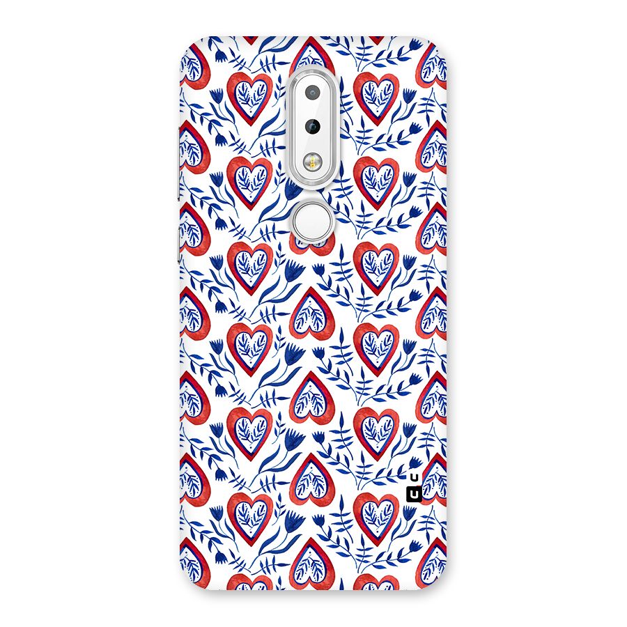 Wrapping Hearts Pattern Back Case for Nokia 6.1 Plus