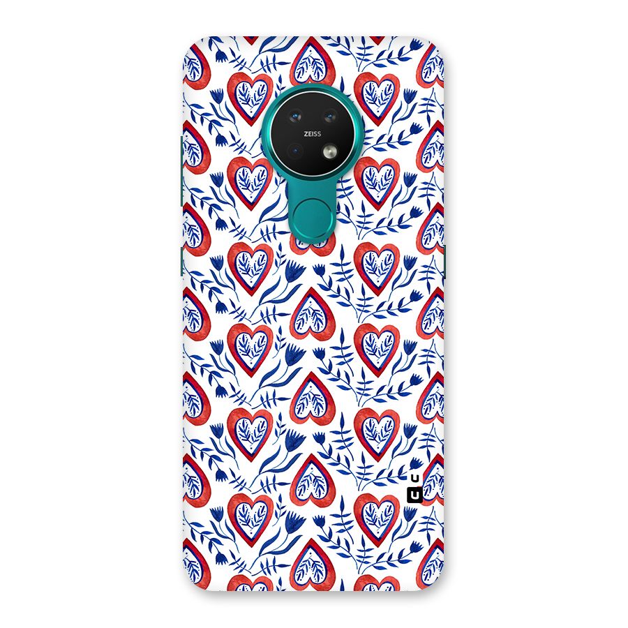 Wrapping Hearts Pattern Back Case for Nokia 7.2