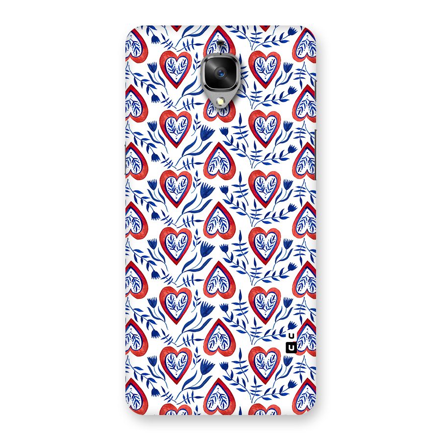 Wrapping Hearts Pattern Back Case for OnePlus 3