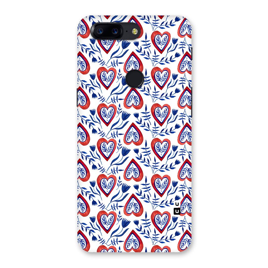 Wrapping Hearts Pattern Back Case for OnePlus 5T