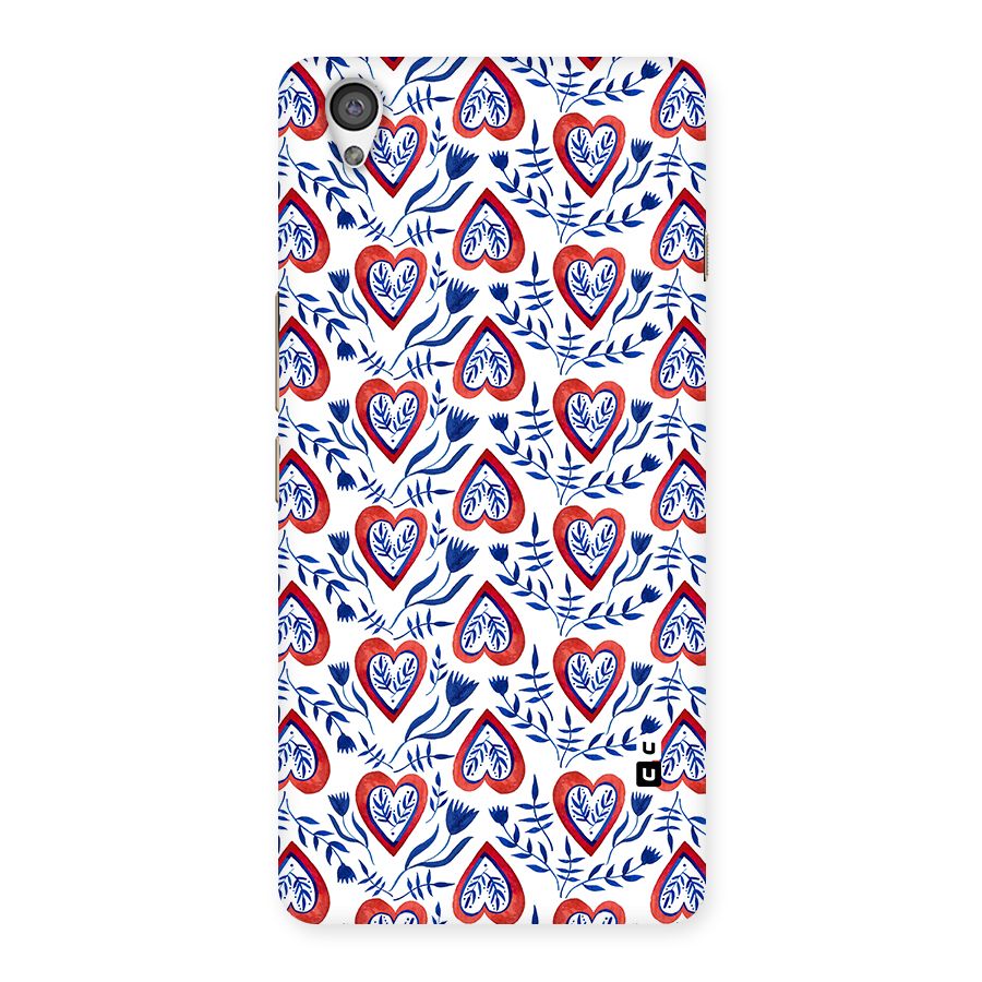 Wrapping Hearts Pattern Back Case for OnePlus X