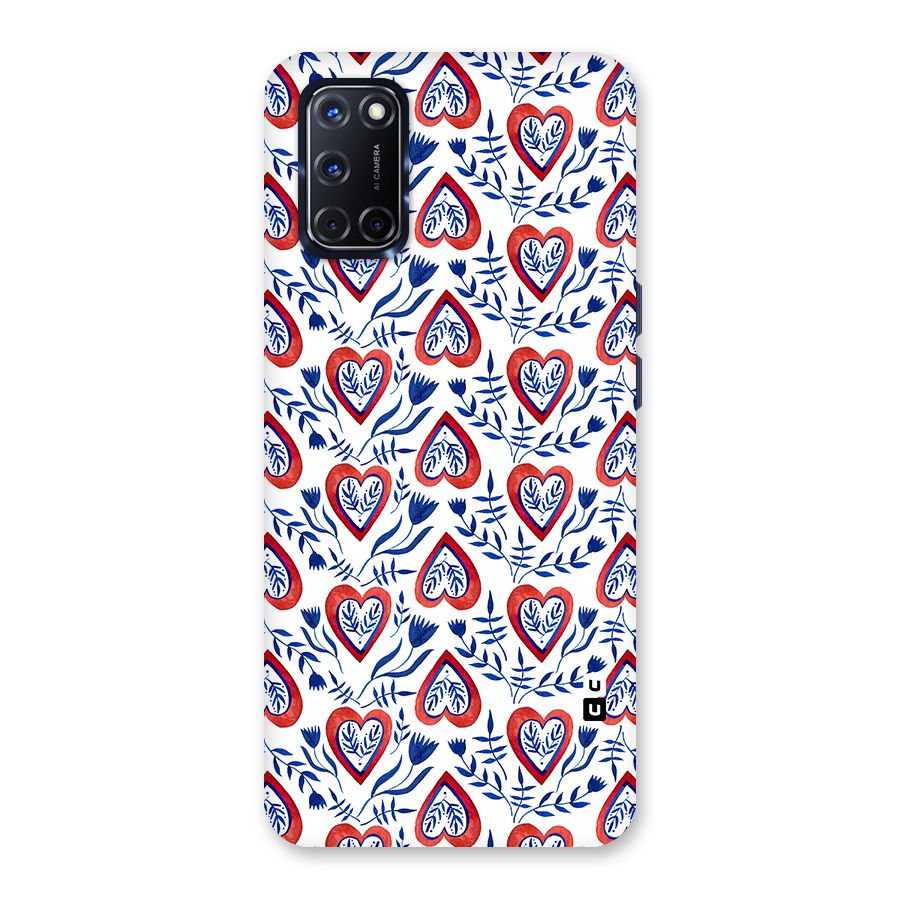 Wrapping Hearts Pattern Back Case for Oppo A52