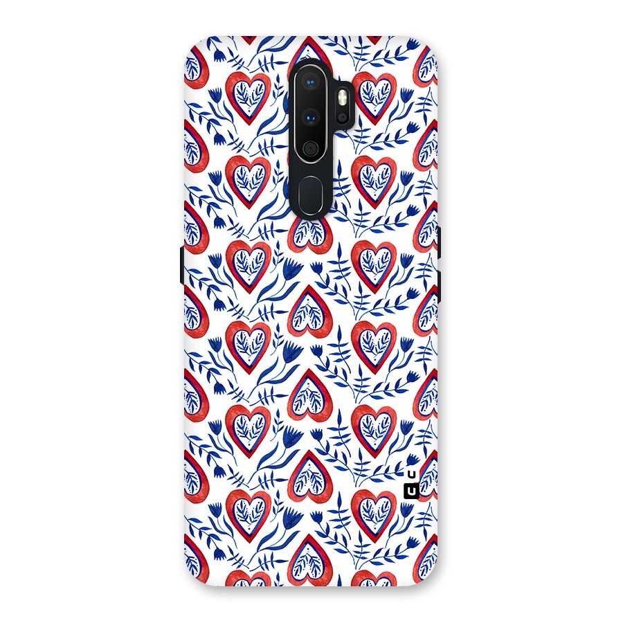 Wrapping Hearts Pattern Back Case for Oppo A5 (2020)