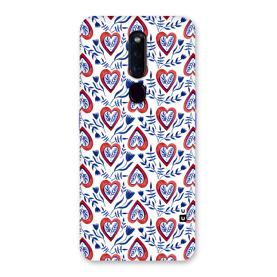 Wrapping Hearts Pattern Back Case for Oppo F11 Pro