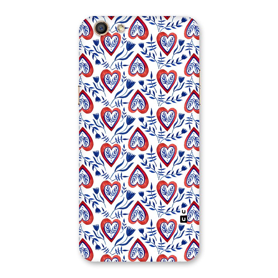 Wrapping Hearts Pattern Back Case for Oppo F3