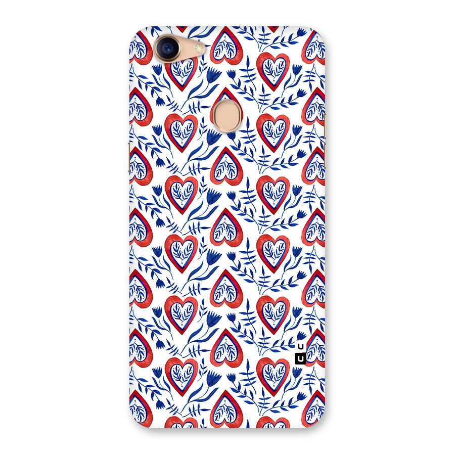 Wrapping Hearts Pattern Back Case for Oppo F5