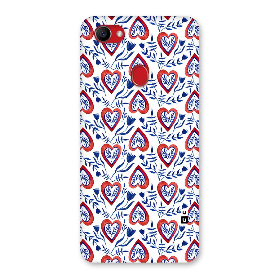 Wrapping Hearts Pattern Back Case for Oppo F7