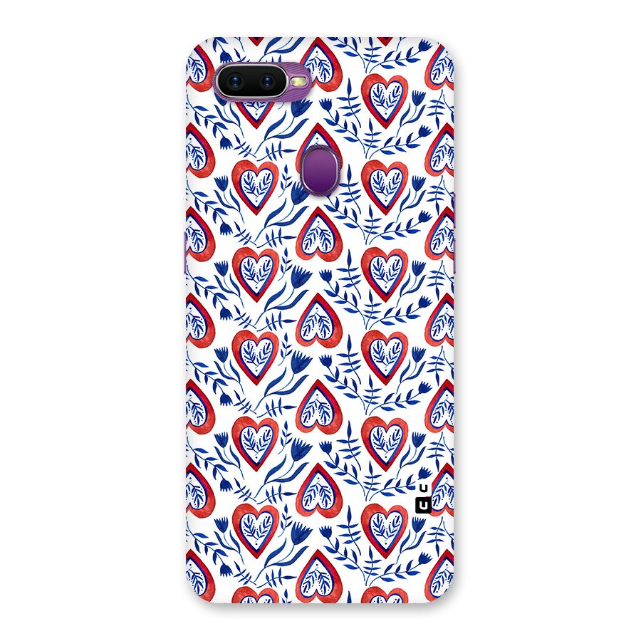 Wrapping Hearts Pattern Back Case for Oppo F9
