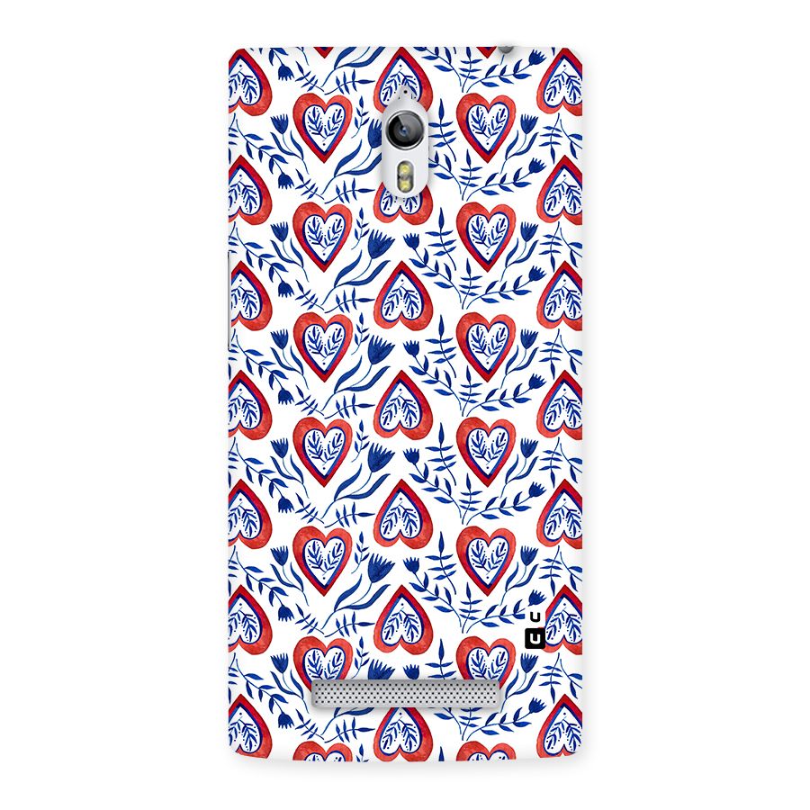 Wrapping Hearts Pattern Back Case for Oppo Find 7