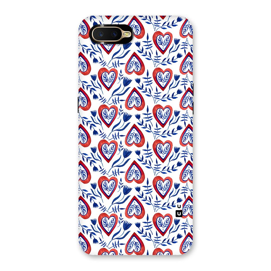 Wrapping Hearts Pattern Back Case for Oppo K1