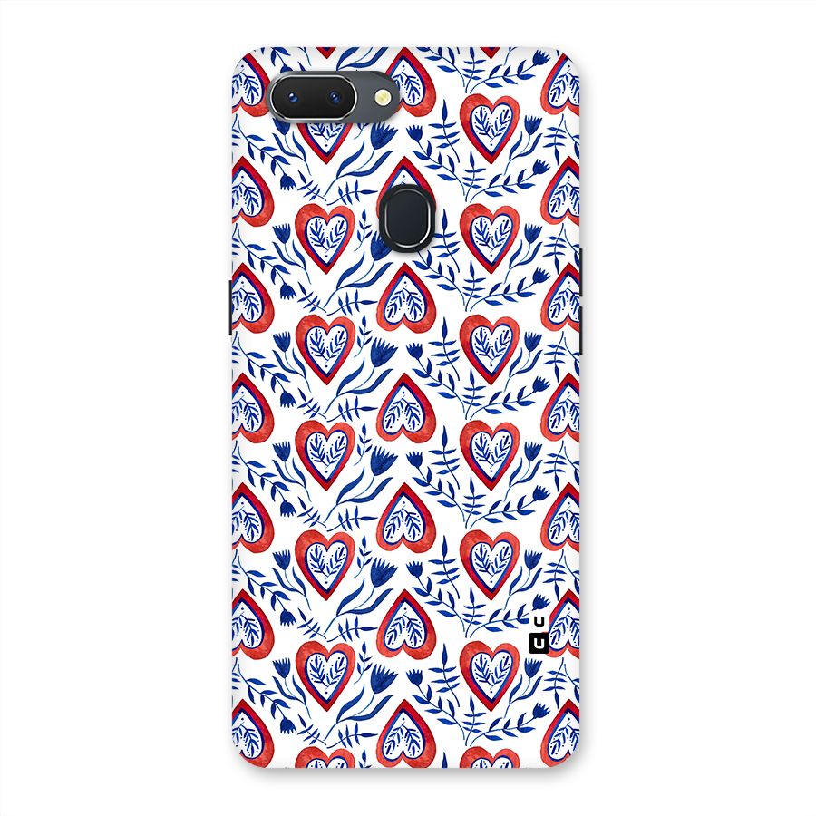 Wrapping Hearts Pattern Back Case for Oppo Realme 2