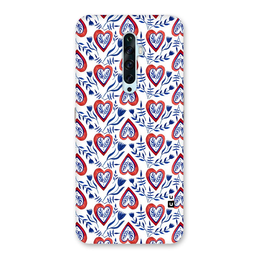 Wrapping Hearts Pattern Back Case for Oppo Reno2 Z