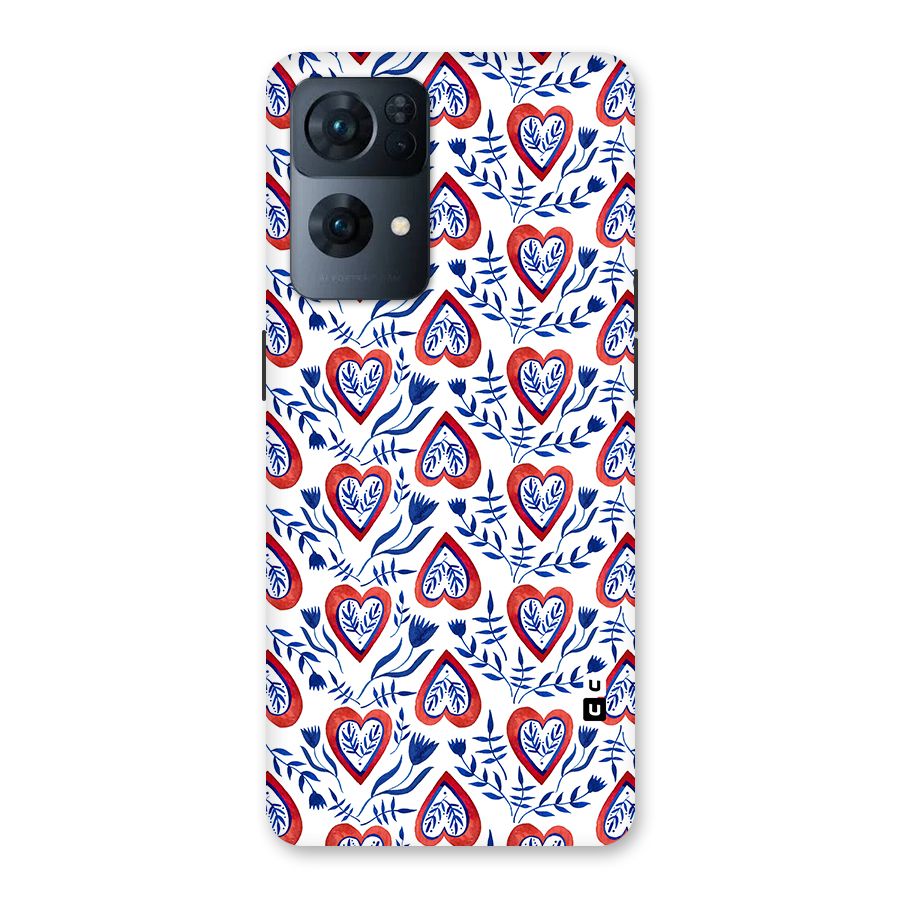 Wrapping Hearts Pattern Back Case for Oppo Reno7 Pro 5G