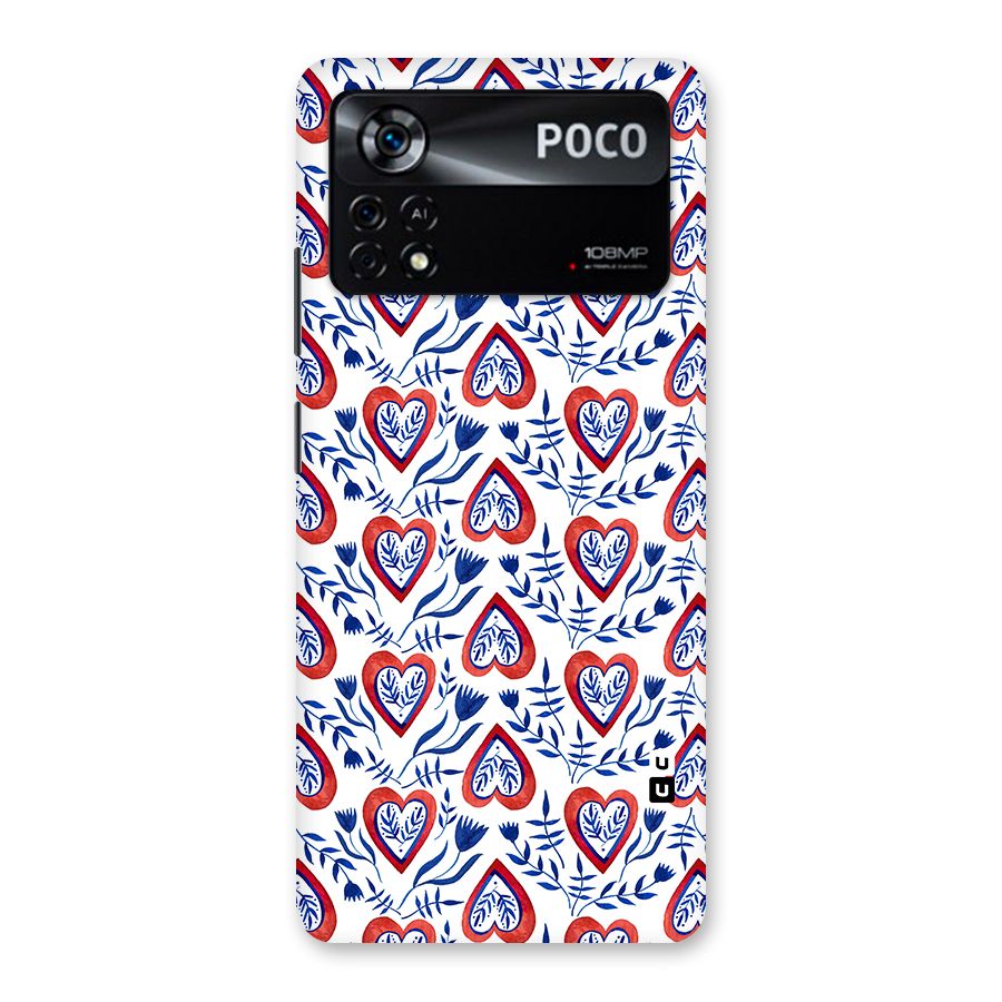 Wrapping Hearts Pattern Back Case for Poco X4 Pro 5G