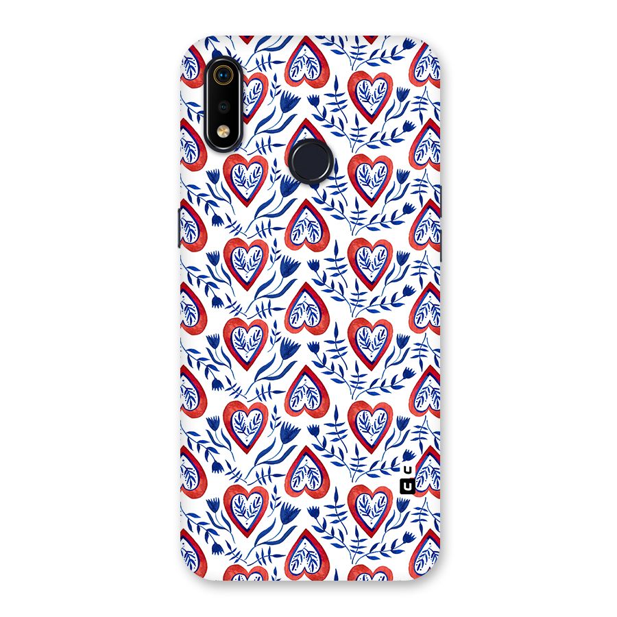 Wrapping Hearts Pattern Back Case for Realme 3i