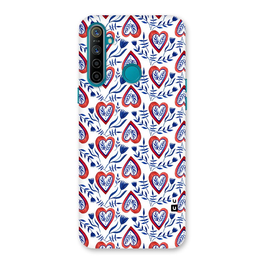 Wrapping Hearts Pattern Back Case for Realme 5i
