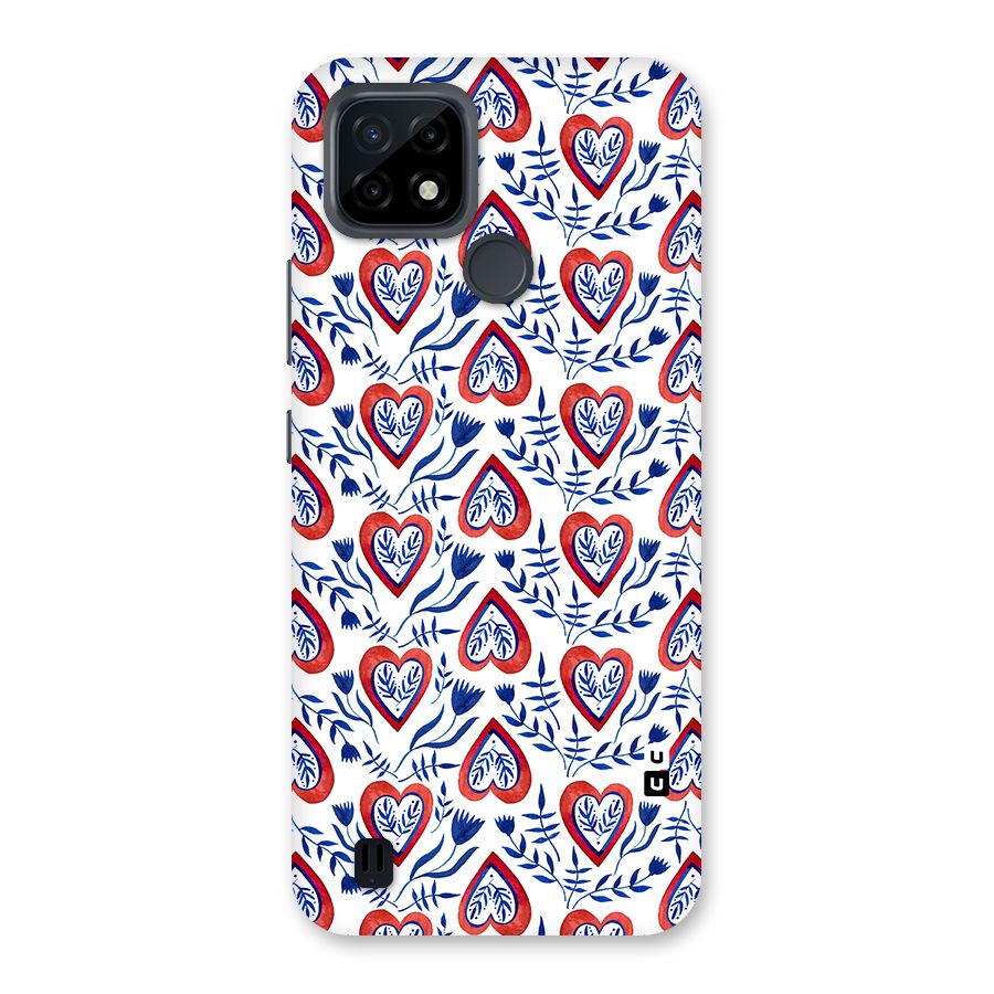 Wrapping Hearts Pattern Back Case for Realme C21