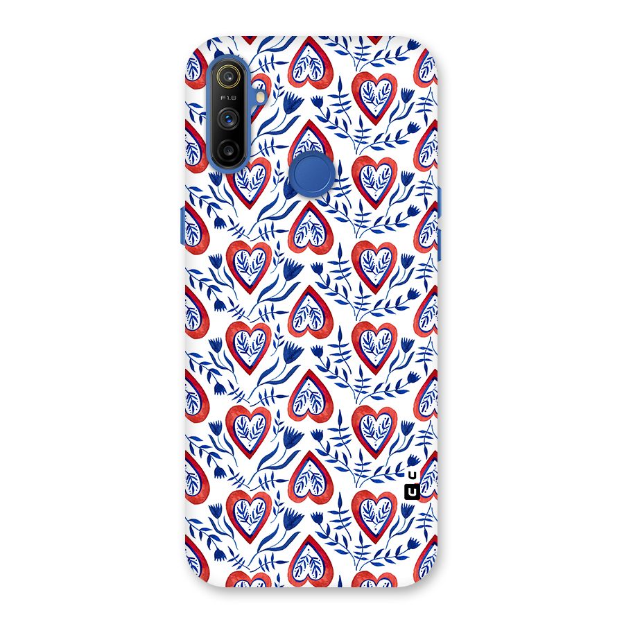 Wrapping Hearts Pattern Back Case for Realme Narzo 10A