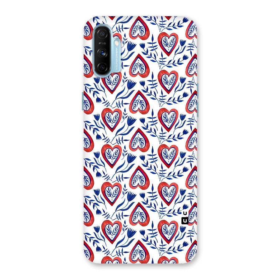Wrapping Hearts Pattern Back Case for Realme Narzo 20A