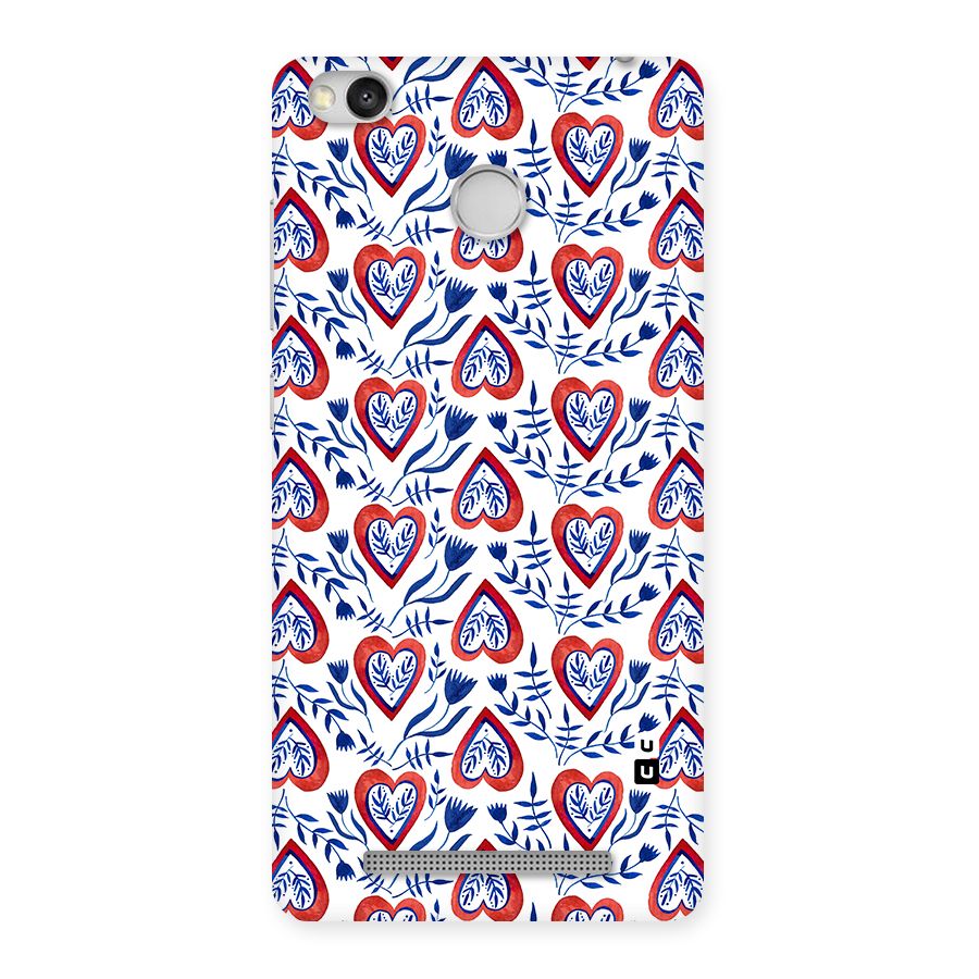 Wrapping Hearts Pattern Back Case for Redmi 3S Prime
