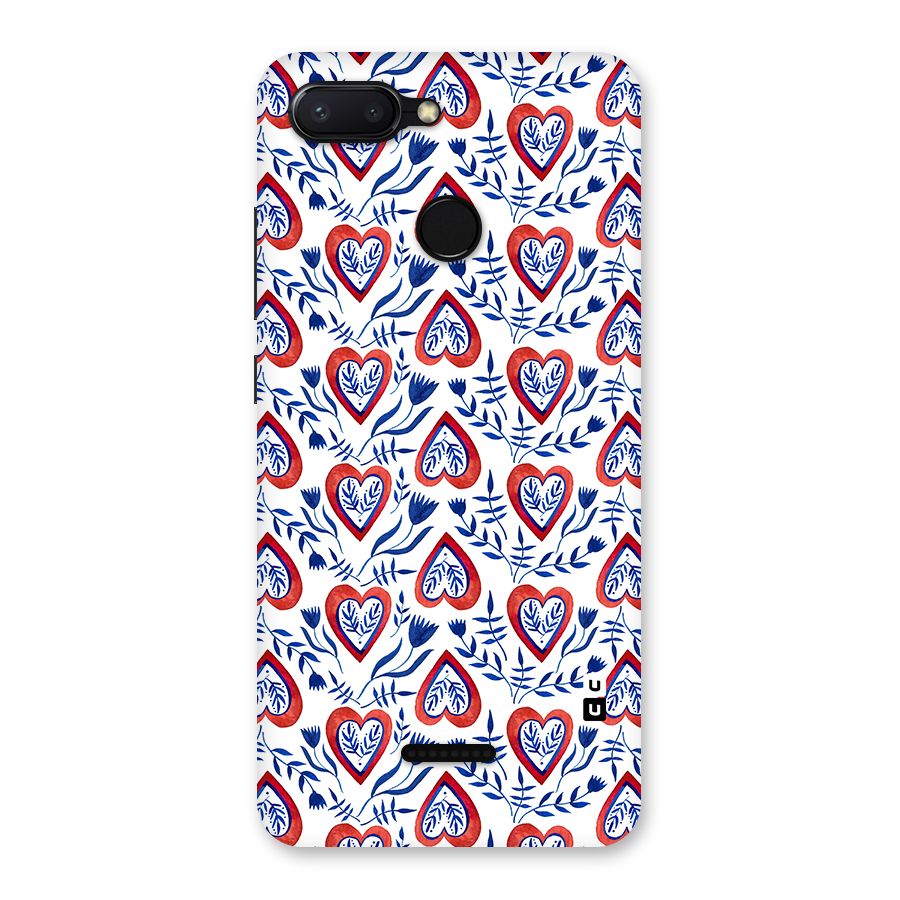 Wrapping Hearts Pattern Back Case for Redmi 6