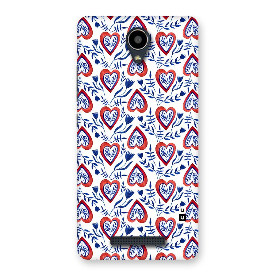 Wrapping Hearts Pattern Back Case for Redmi Note 2