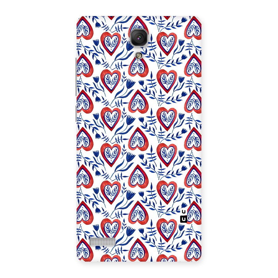 Wrapping Hearts Pattern Back Case for Redmi Note Prime