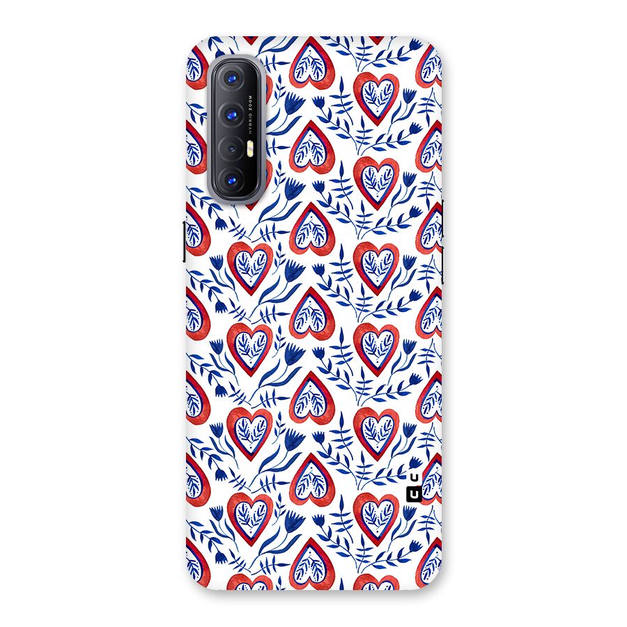 Wrapping Hearts Pattern Back Case for Reno3 Pro