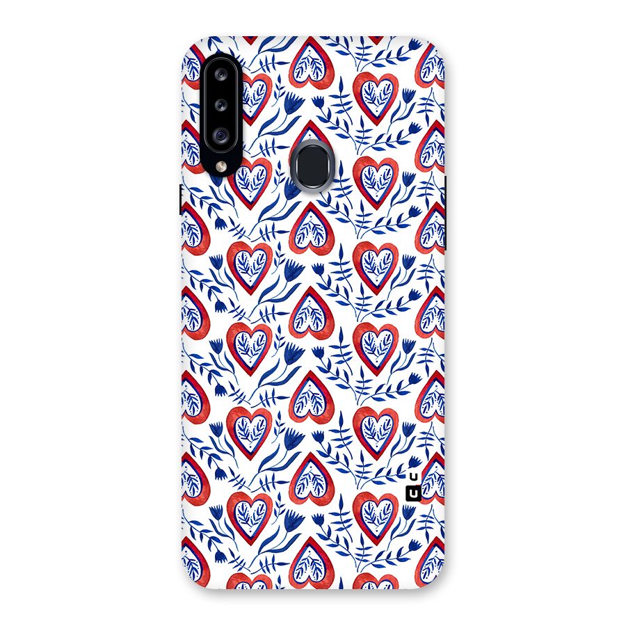 Wrapping Hearts Pattern Back Case for Samsung Galaxy A20s