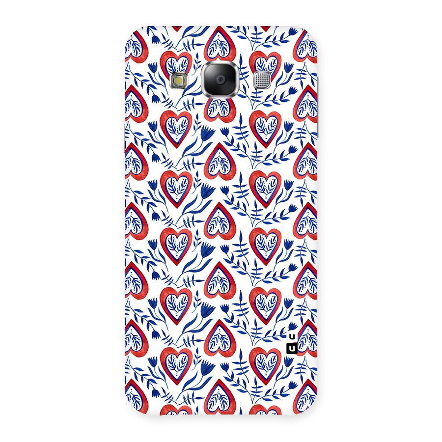 Wrapping Hearts Pattern Back Case for Samsung Galaxy E5