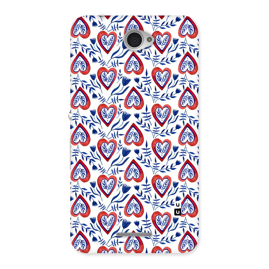 Wrapping Hearts Pattern Back Case for Sony Xperia E4