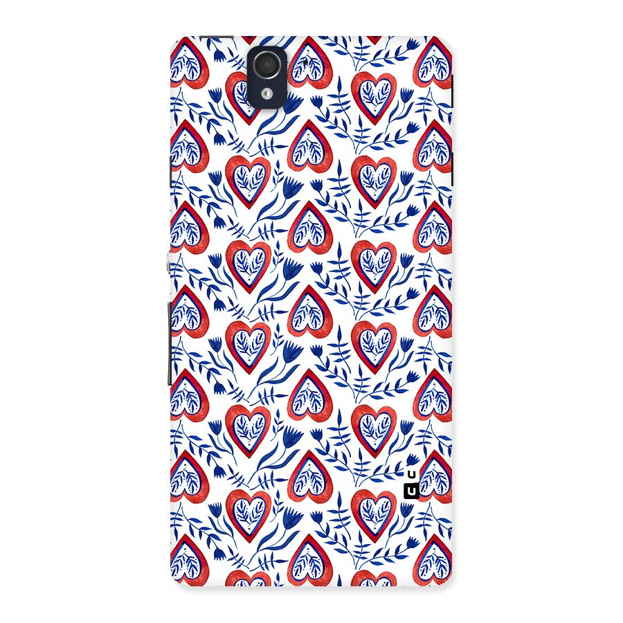 Wrapping Hearts Pattern Back Case for Sony Xperia Z