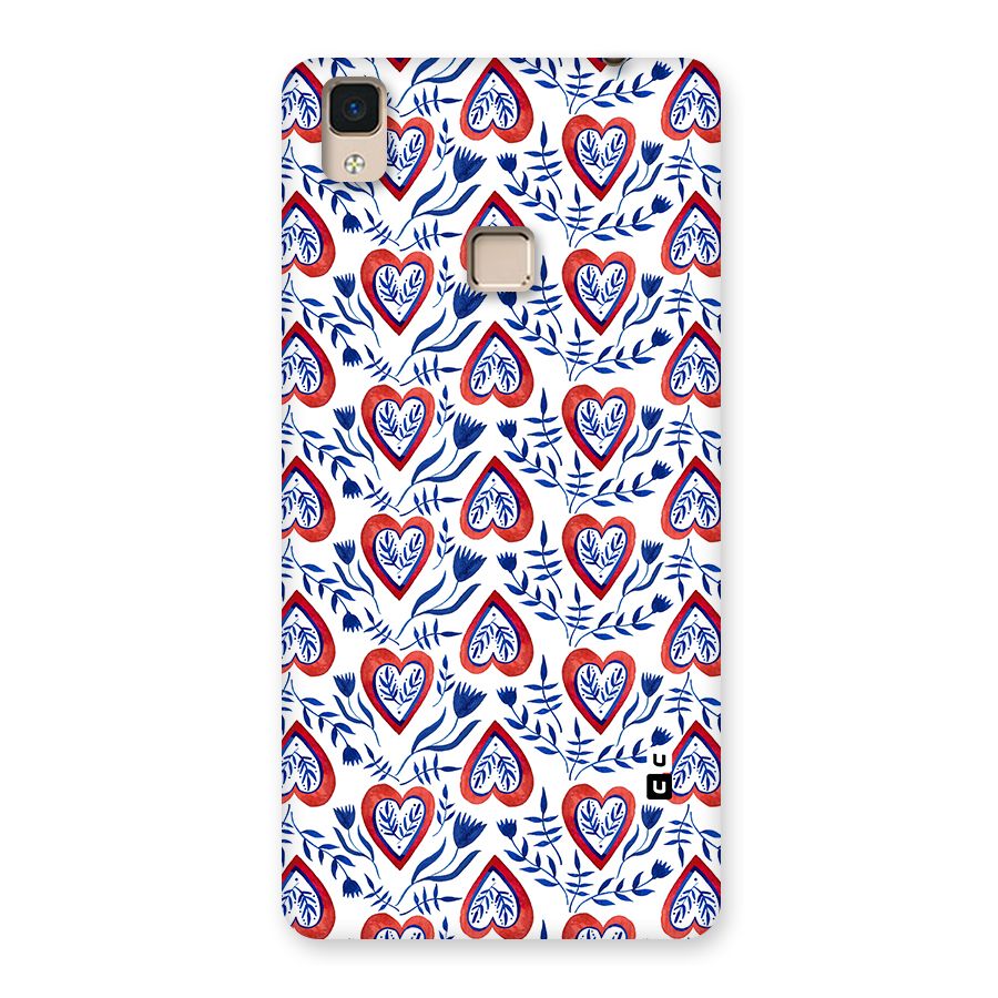 Wrapping Hearts Pattern Back Case for V3 Max